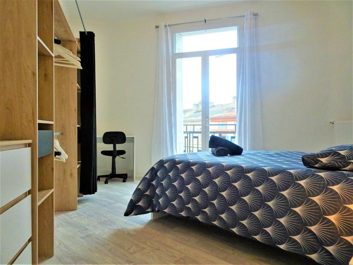 Chambre Privee Et Spacieuse Au Sein D'Un Logement Partage - Central, Quartier Villebourbon - 3 Chambres Doubles - 2 Balcons - Places De Stationnements Gratuites - 5 Min A Pied Gare Et Hypercentre Montauban Exterior photo